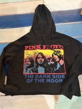 Pink Floyd Dark Side of the Moon Cropped Hoodie